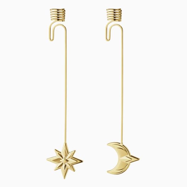 Christmas Candleholder Star and Moon